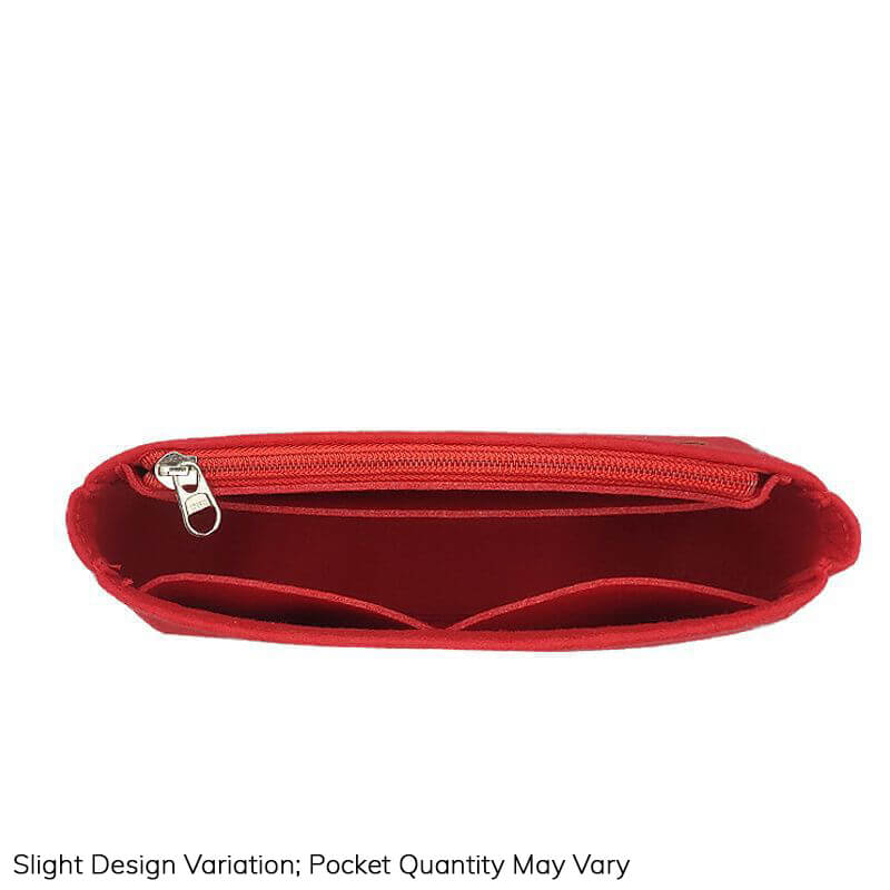 Non-Woven Bag Insert Organizer for LV Marella-Style Bags - Babylon LeatherBabylon LeatherQZ14-Red-Zipper