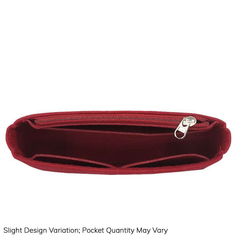 Non-Woven Bag Insert Organizer for LV Marella-Style Bags - Babylon LeatherBabylon LeatherQZ14-Wine Red-Zipper