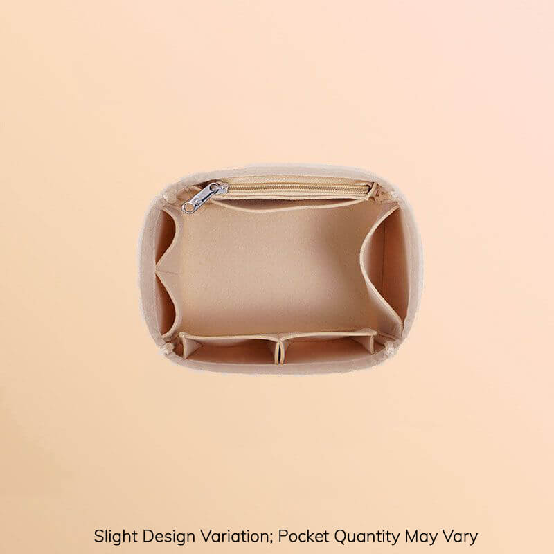 Non-Woven Bag Insert Organizer for Picotin-Style Bucket Bags - Babylon LeatherBabylon LeatherQZ01-Beige-Small-Without Lid