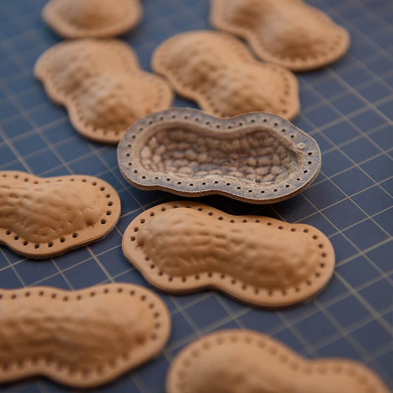 Nut - Shaped Leather Keychain DIY Kit – Babylon Leather - Babylon LeatherBabylon LeatherLZ91