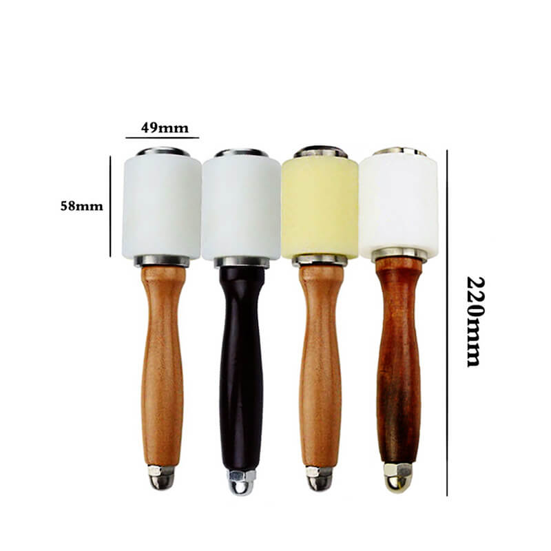 Nylon Leather Carving Mallet with Solid Wood Handle – Babylon Leather - Babylon LeatherBabylon LeatherXH63-White Tip Rosewood Handle