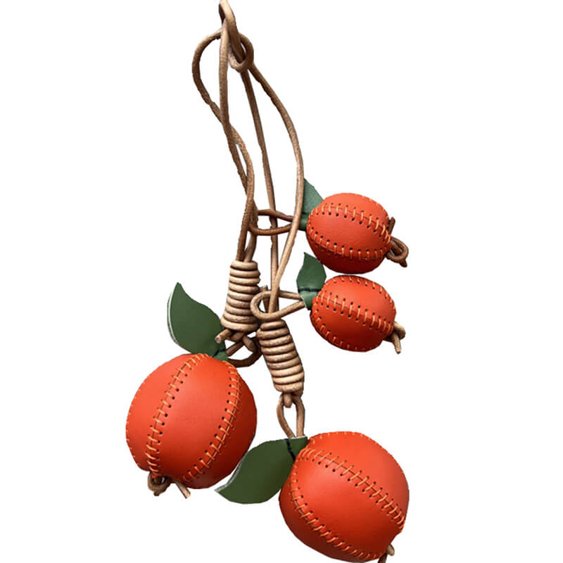 Orange - Shaped Charm DIY Kit – Babylon Leather - Babylon LeatherBabylon LeatherSG16-With Lanyard-1 Large & 1 Small