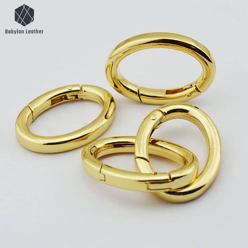 Oval Shoulder Strap Adjuster Spring Gate O Ring（2 PACK） - Babylon LeatherBabylon LeatherSGOR-008