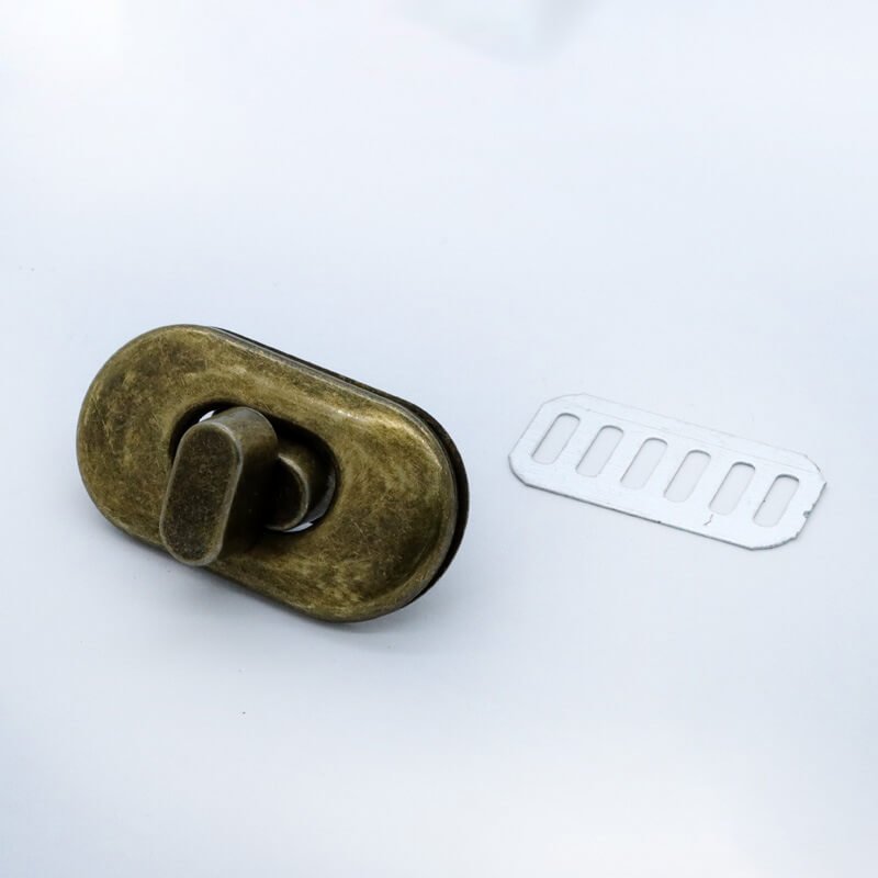 Oval Turn Lock Clasp - Babylon Leather - Babylon LeatherBabylon LeatherJY15-Antique Brass-Individually Packed Oval Turn Lock
