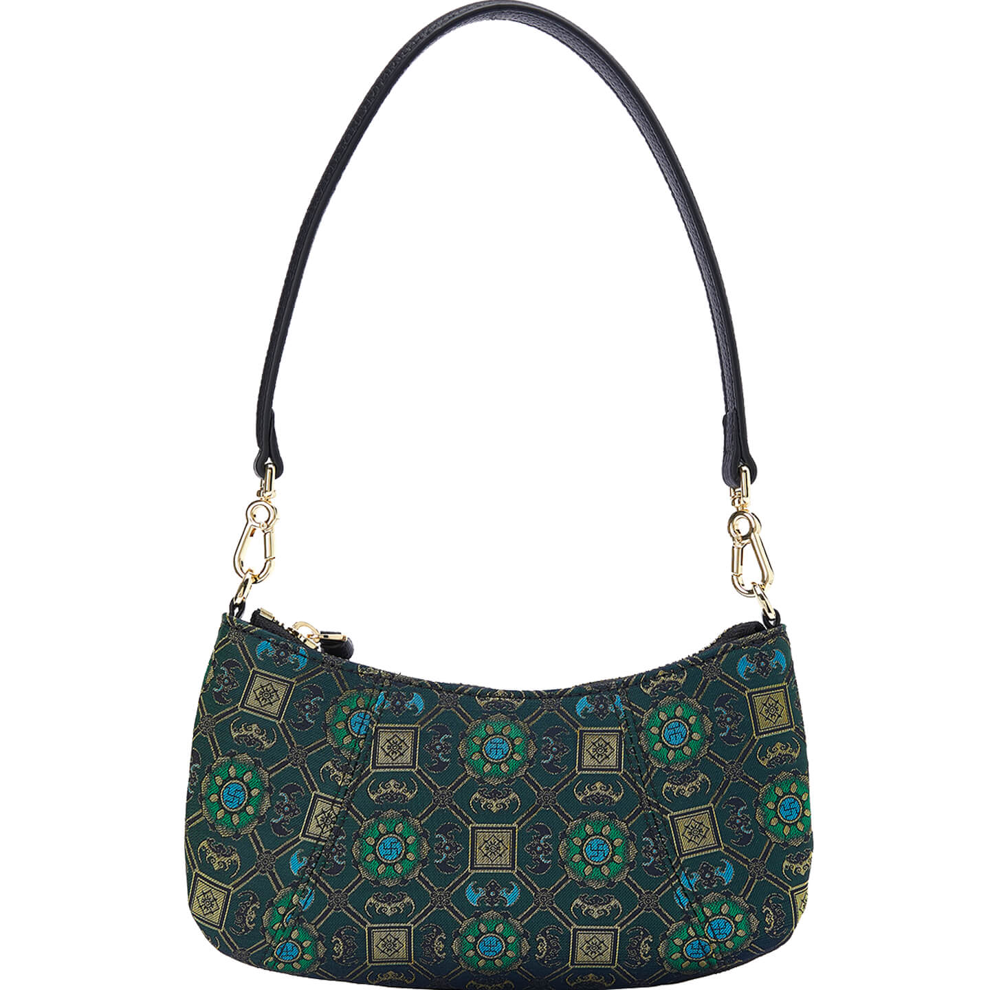 Pattern Reverie Leather and Silk Crossbody Bag – Babylon Leather - Babylon LeatherBabylon LeatherTX197-Black