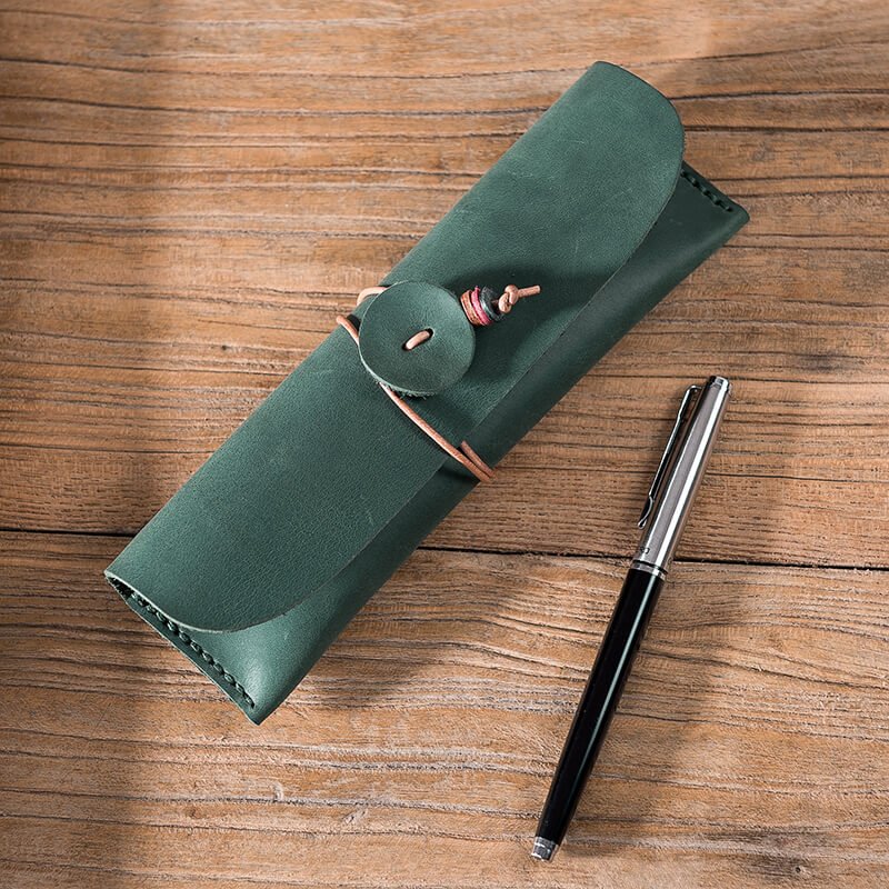 Pen Pouch Crazy Horse Leather DIY Kit – Babylon Leather - Babylon LeatherBabylon LeatherLZ44 - White - Soft Cowhide