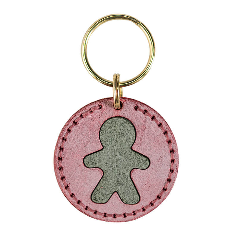 Personalized Christmas Gift DIY Leather Keychain – Babylon Leather - Babylon LeatherBabylon LeatherLZ74-Red-Fog Wax Leather