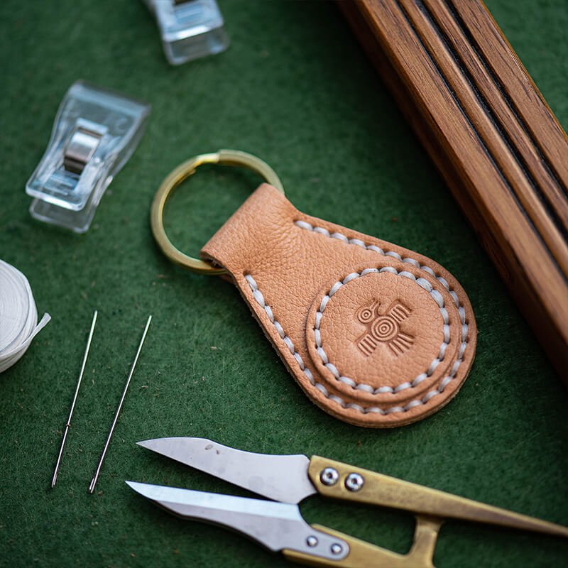 Personalized Keychain DIY Leather Kit – Babylon Leather - Babylon LeatherBabylon LeatherLZ65-Original-Nanbu Veg Tanned Leather