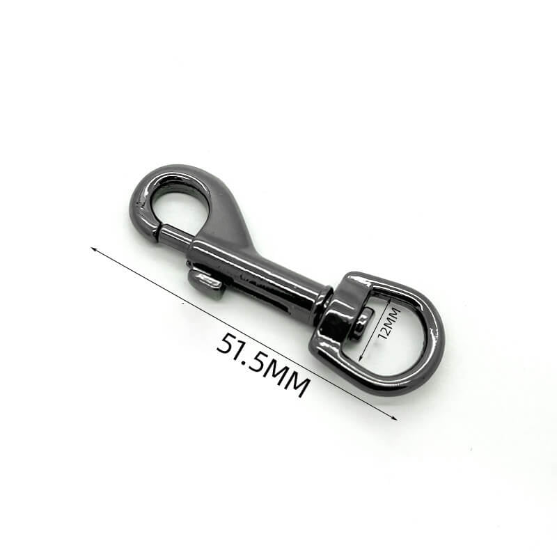 Pet Leash Swivel Snap Hook - Babylon Leather - Babylon LeatherBabylon LeatherJY09-Gunmetal-12mm