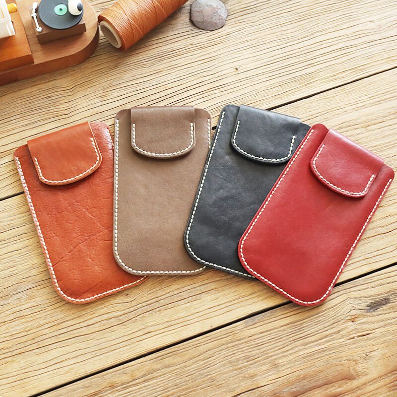 Phone & Card Wallet Veg Tanned Leather DIY Kit – Babylon Leather - Babylon LeatherBabylon LeatherCY19-Caramel-L