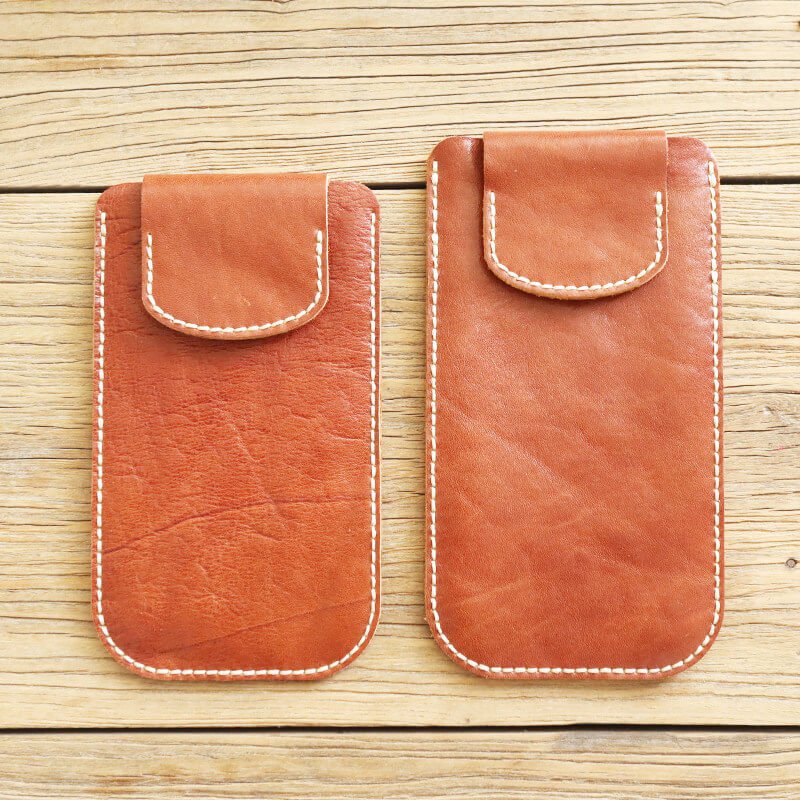 Phone & Card Wallet Veg Tanned Leather DIY Kit – Babylon Leather - Babylon LeatherBabylon LeatherCY19-Caramel-L