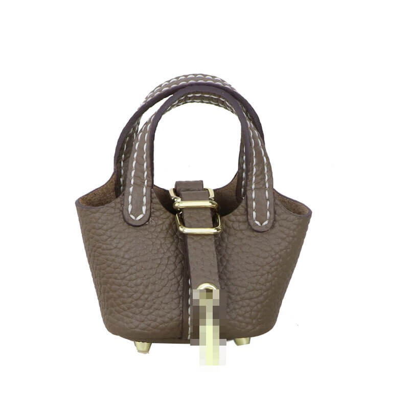 Picotin Lock Bag Charm DIY Kit – Babylon Leather - Babylon LeatherBabylon LeatherSY110 - Brown - White