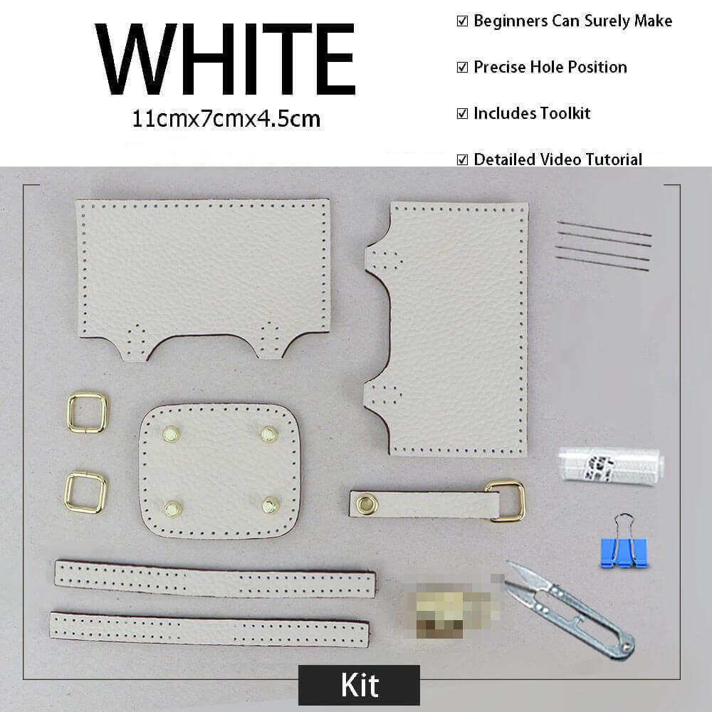 Picotin Lock Bag Charm DIY Kit – Babylon Leather - Babylon LeatherBabylon LeatherSY110-White-White