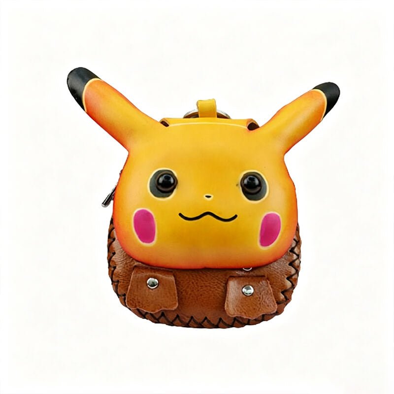 Pikachu Style Leather Coin Purse – Babylon Leather - Babylon LeatherBabylon LeatherLLZ80-Yellow