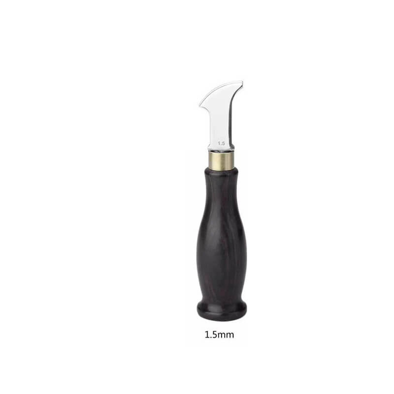 Premium Leather Edge Creaser Rosewood Handle Brass Ferrule – Babylon Leather - Babylon LeatherBabylon LeatherXH37-1.5mm