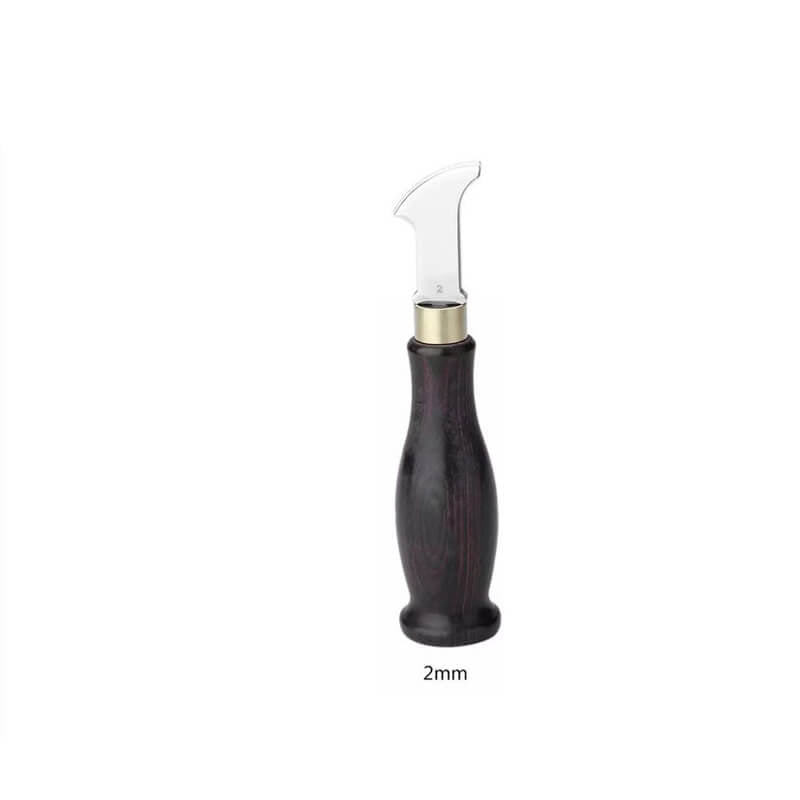 Premium Leather Edge Creaser Rosewood Handle Brass Ferrule – Babylon Leather - Babylon LeatherBabylon LeatherXH37-2.0mm