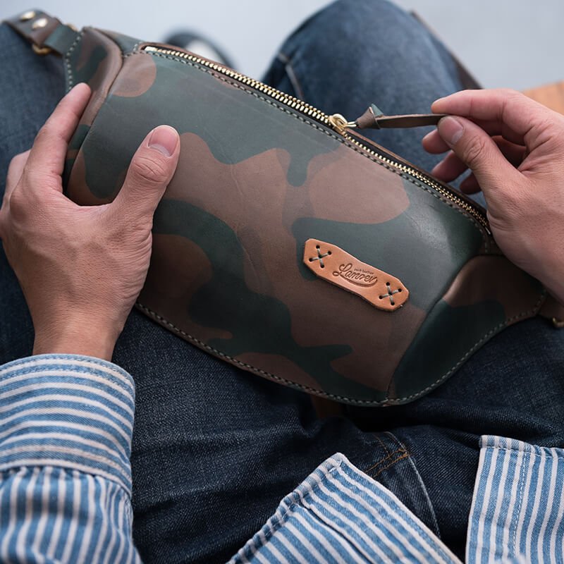Premium Men’s Leather Sling Bag DIY Kit – Babylon Leather - Babylon LeatherBabylon LeatherLZ34 - Natural(No Small Leather Parts) - Vegetable Tanned Leather
