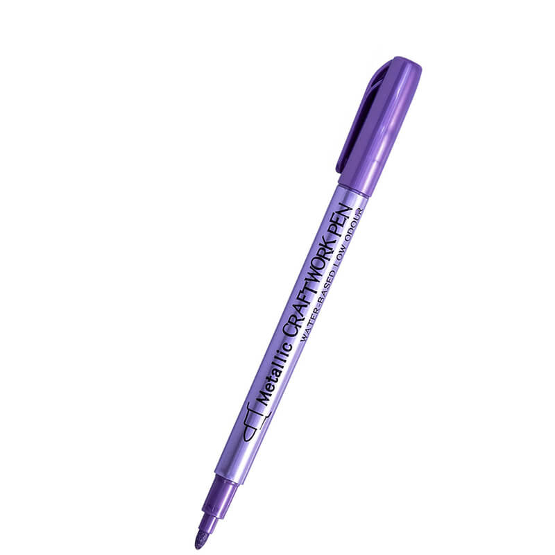 Quick-Drying Acrylic Paint Marker Pens – Babylon Leather - Babylon LeatherBabylon LeatherPP38-Blue Purple-Hard Tip