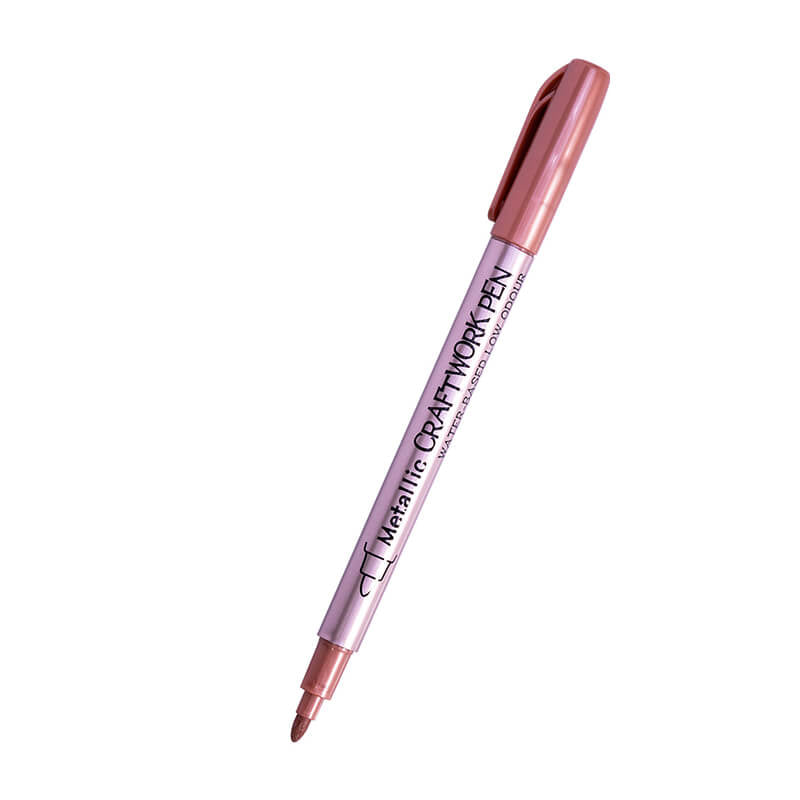 Quick-Drying Acrylic Paint Marker Pens – Babylon Leather - Babylon LeatherBabylon LeatherPP38-Rose Gold-Hard Tip
