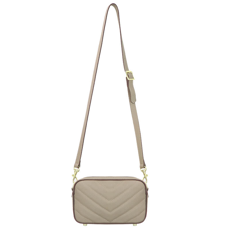 Quilted Shoulder Bag DIY Leather Kit – Babylon Leather - Babylon LeatherBabylon LeatherSY96 - Khaki - White