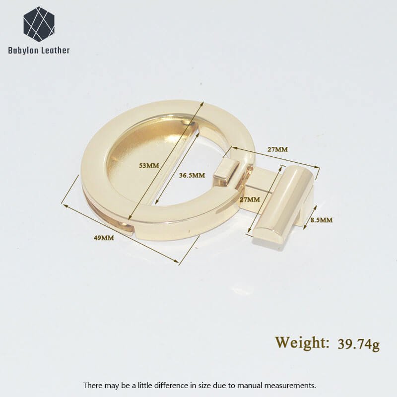 Racquet Shape Creative Fashion Twist Lock（1 PACK） - Babylon LeatherBabylon LeatherTL-176