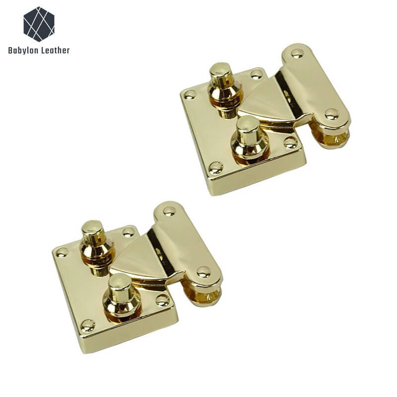 Rectangle Creative Closure Clasp Press Thumb Lock - Babylon LeatherBabylon LeatherSPTL - 056 - 1 PACK