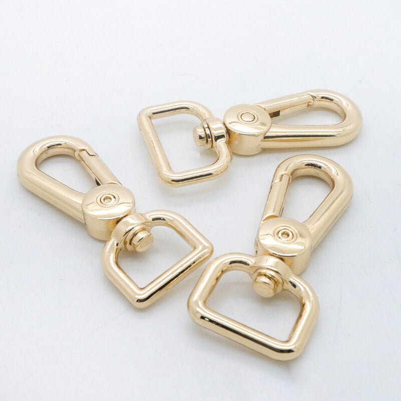 Rectangular Eye Swivel Snap Hook - Babylon Leather - Babylon LeatherBabylon LeatherJY01-Silver-8.7mm