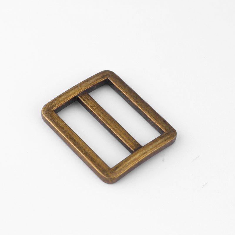 Rectangular Strap Slide Buckle - Babylon Leather - Babylon LeatherBabylon LeatherJY19-Antique Brass-25.6mm