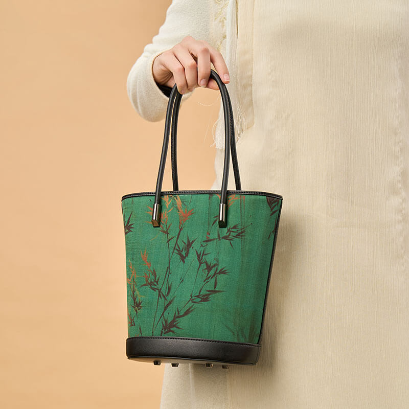 Refined Modern Leather Silk Tote Bag – Babylon Leather - Babylon LeatherBabylon LeatherTX012-Black