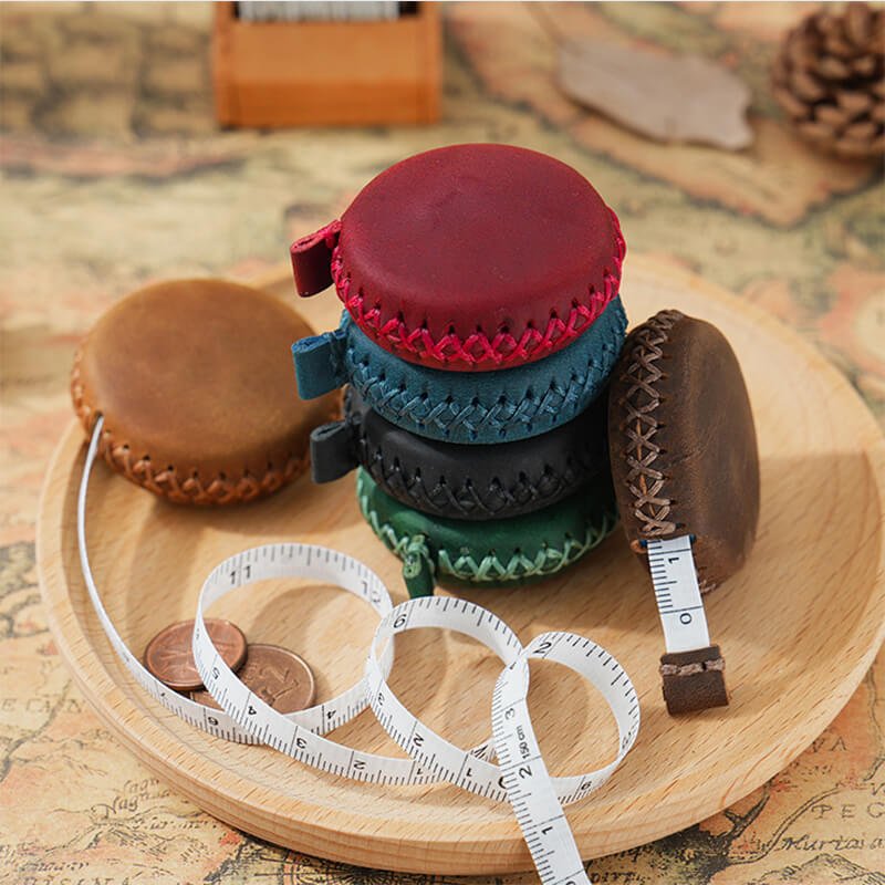 Retractable Leather Tape Measure 1.5m – Babylon Leather - Babylon LeatherBabylon LeatherAN05-Brown