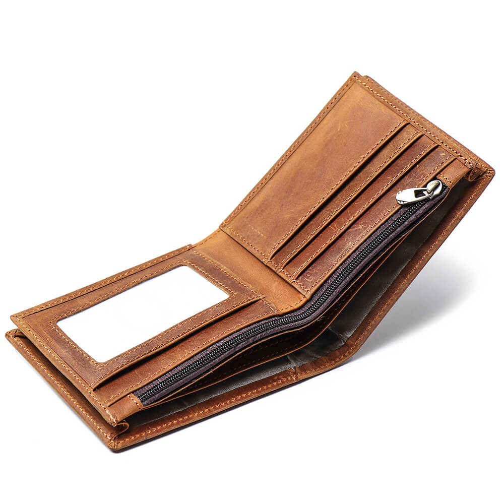RFID - Blocking Multi - Slot Folding Leather Wallet – Babylon Leather - Babylon LeatherBabylon LeatherLJ125-Brown