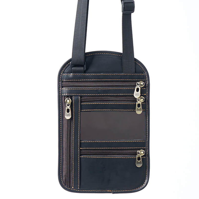 RFID Crossbody Passport Bag Crazy Horse Leather – Babylon Leather - Babylon LeatherBabylon LeatherAN62-Black