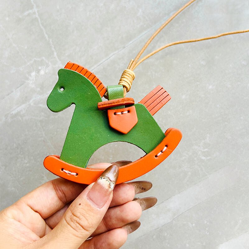 Rocking Horse - Shaped Charm DIY Kit – Babylon Leather - Babylon LeatherBabylon LeatherSG07-Green