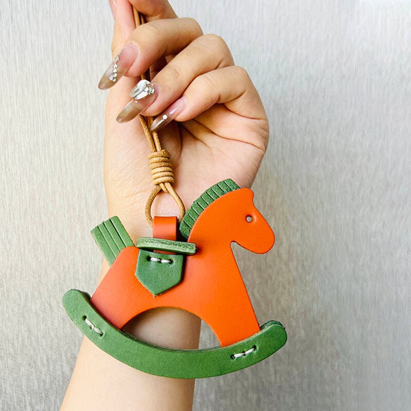 Rocking Horse - Shaped Charm DIY Kit – Babylon Leather - Babylon LeatherBabylon LeatherSG07-Green