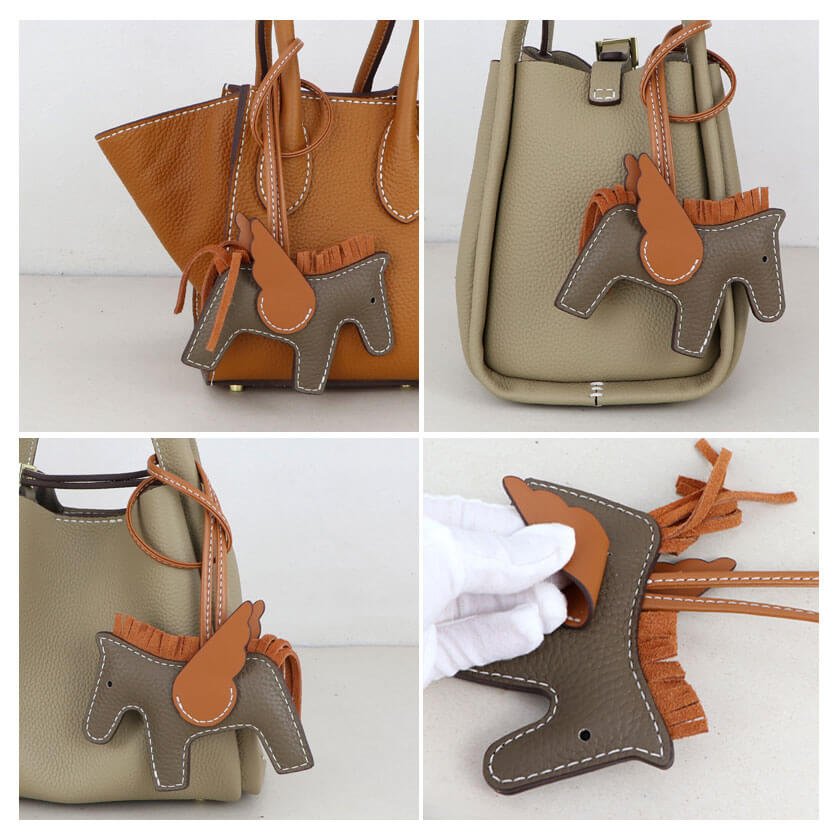 Rodeo Horse Bag Charm DIY Kit – Babylon Leather - Babylon LeatherBabylon LeatherSY108 - Caramel - White