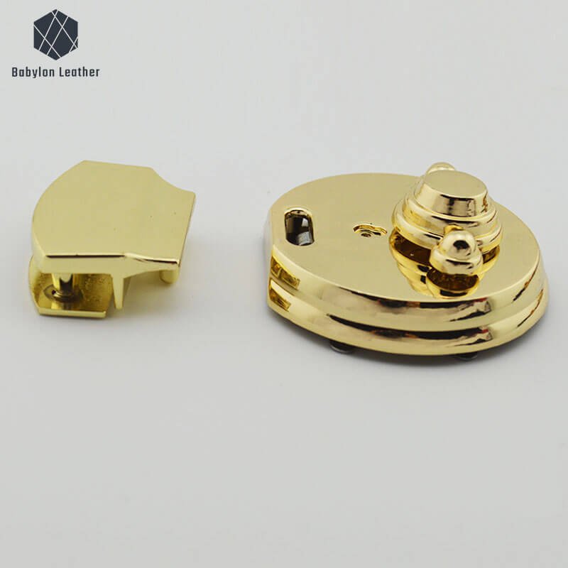 Round Creative Closure Clasp Press Thumb Lock（1 PACK） - Babylon LeatherBabylon LeatherSPTL - 054