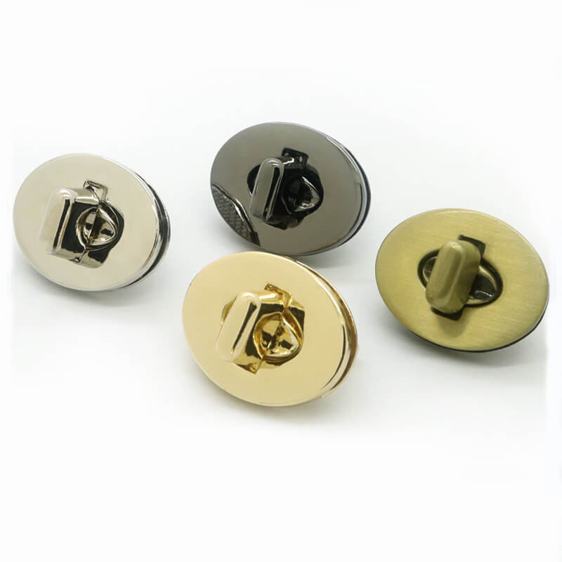 Round Turn Lock Clasp - Babylon Leather - Babylon LeatherBabylon LeatherJY14-Gold-30.2mm