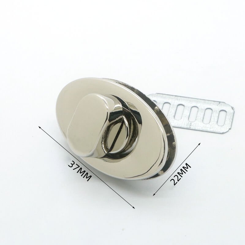 Round Turn Lock Clasp - Babylon Leather - Babylon LeatherBabylon LeatherJY14-Silver-38mm