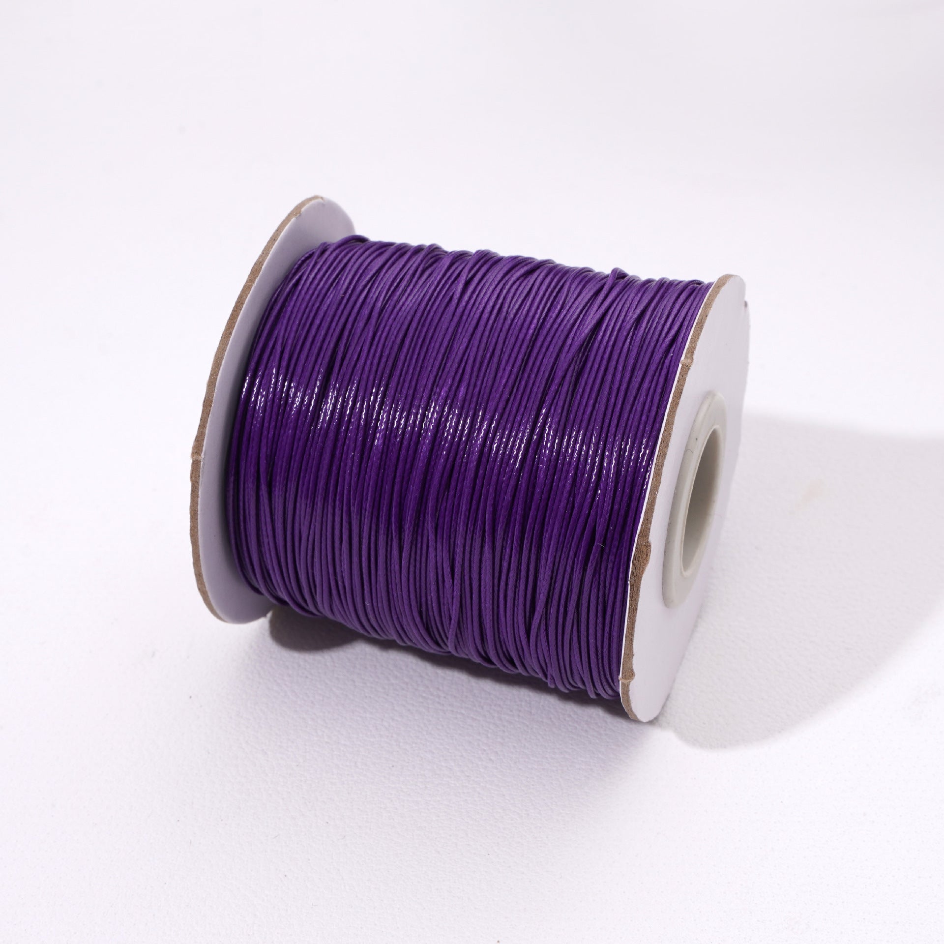 Round Waxed Cord for Leather Braiding and Bag Charm Making - Babylon Leather - Babylon LeatherBabylon LeatherPP33-Dark Purple-0.5mm\10m