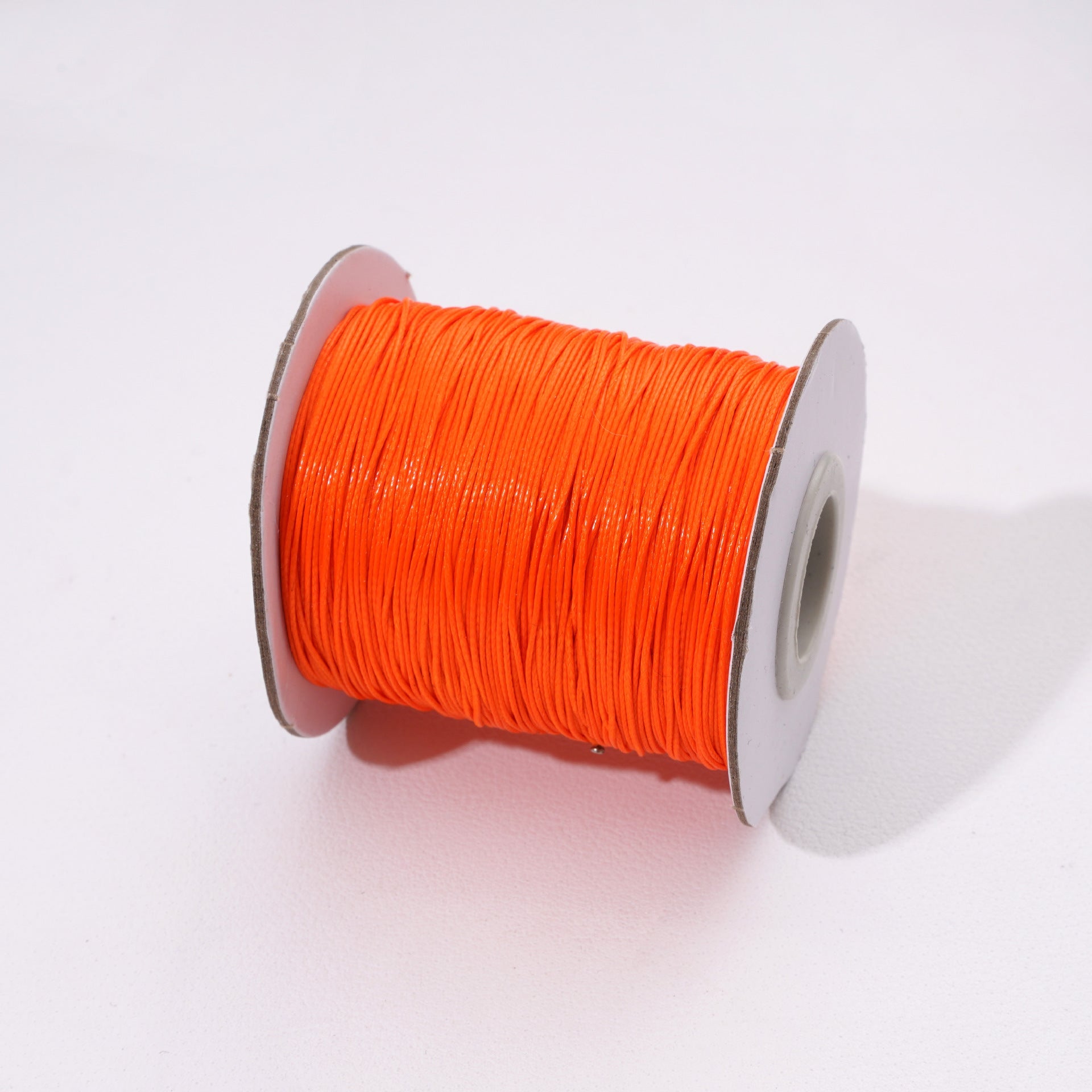 Round Waxed Cord for Leather Braiding and Bag Charm Making - Babylon Leather - Babylon LeatherBabylon LeatherPP33-Orange Red-0.5mm\10m