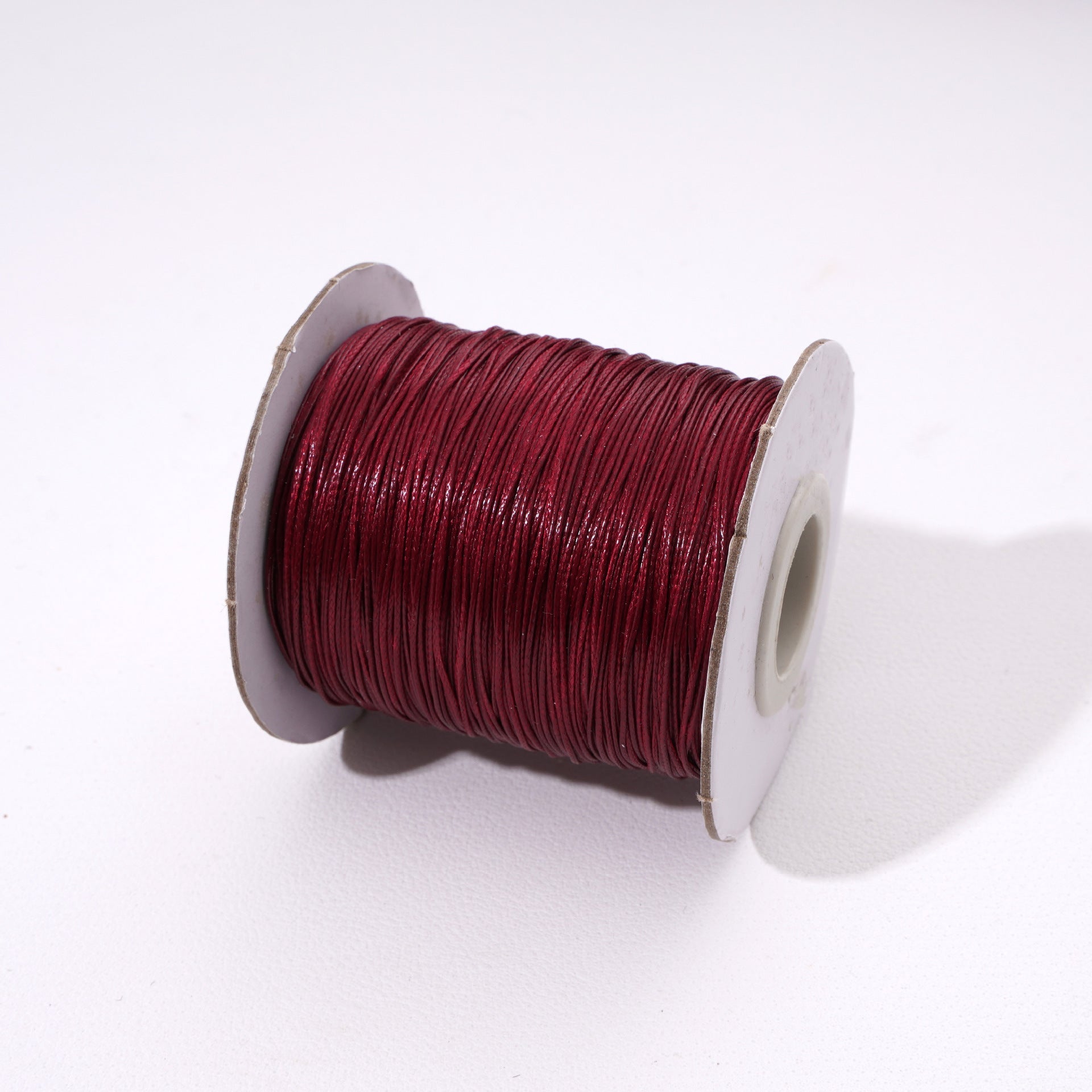 Round Waxed Cord for Leather Braiding and Bag Charm Making - Babylon Leather - Babylon LeatherBabylon LeatherPP33-Wine Red-0.5mm\10m