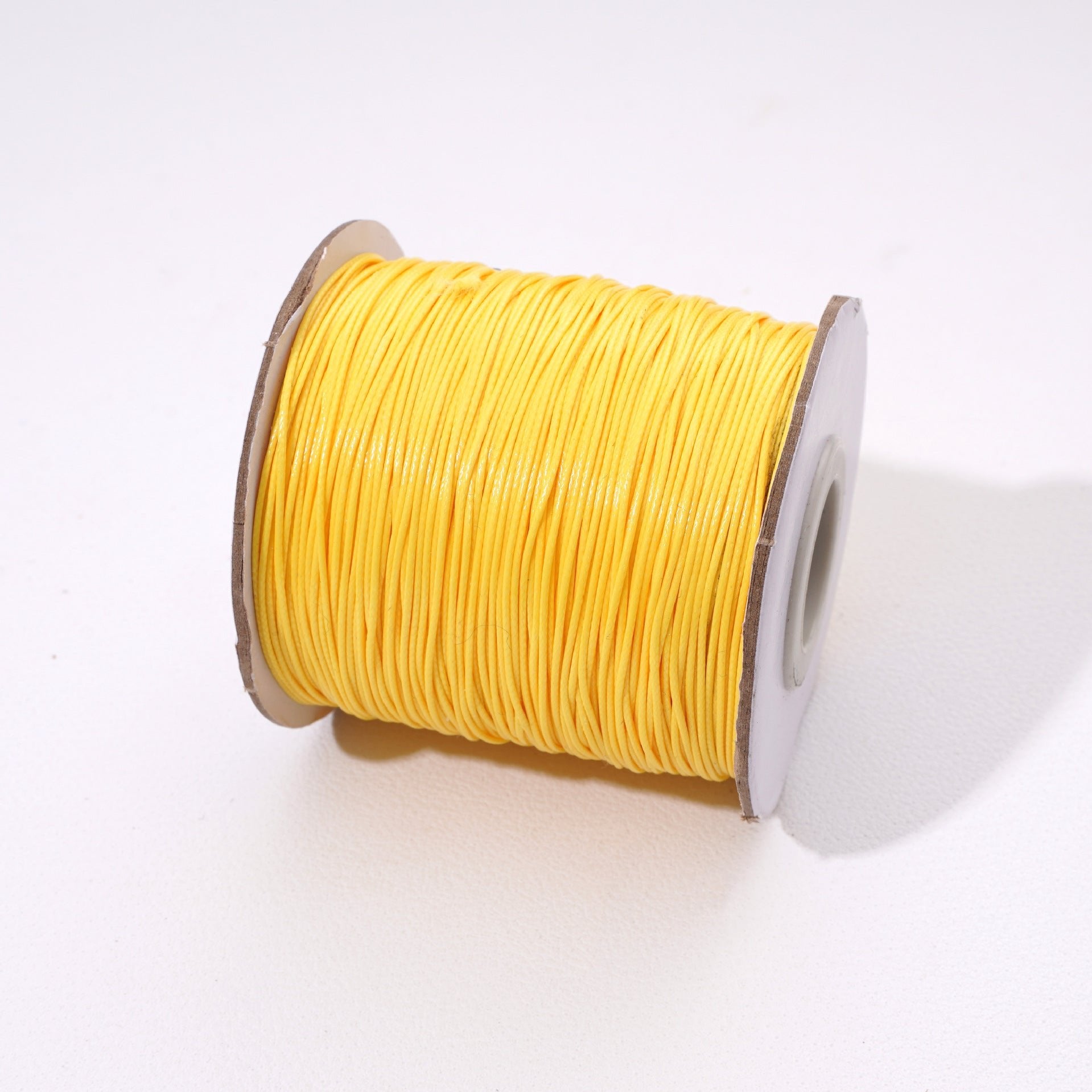 Round Waxed Cord for Leather Braiding and Bag Charm Making - Babylon Leather - Babylon LeatherBabylon LeatherPP33-Yellow-0.5mm\10m
