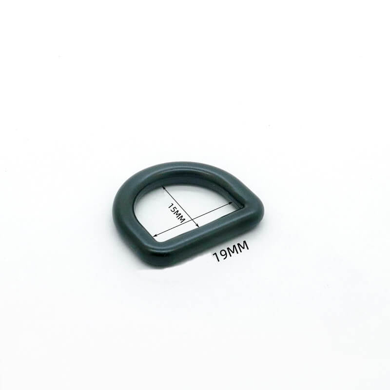 Rounded D-Ring - Babylon Leather - Babylon LeatherBabylon LeatherJY20-Black-4.2mm-19*15mm