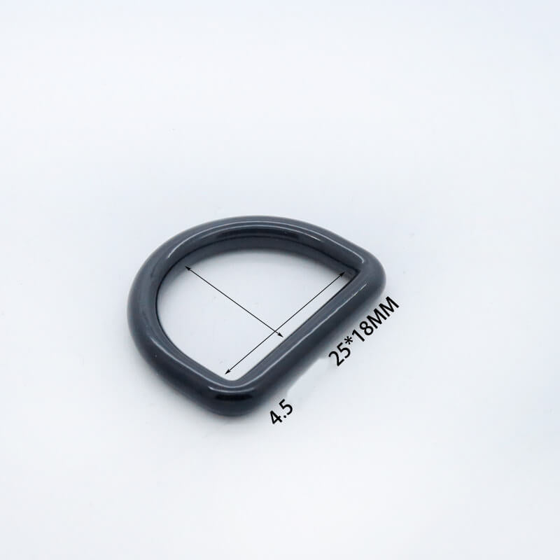 Rounded D-Ring - Babylon Leather - Babylon LeatherBabylon LeatherJY20-Black-4.5mm-25*18.2mm
