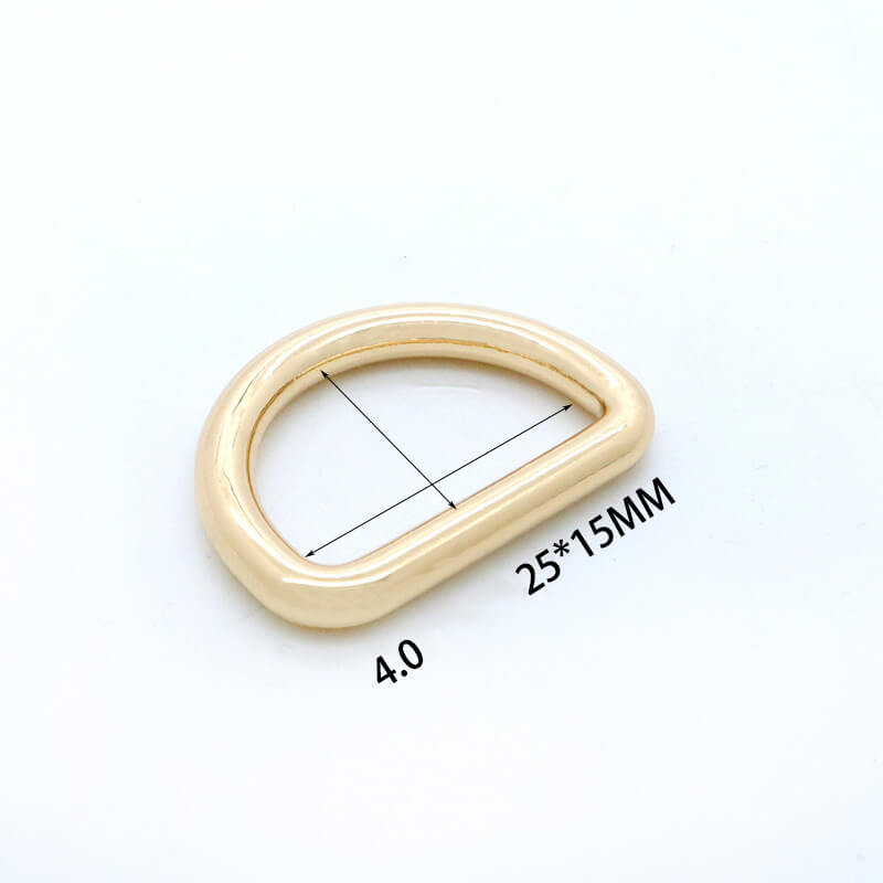 Rounded D-Ring - Babylon Leather - Babylon LeatherBabylon LeatherJY20-Gold-4.0mm-25*15mm