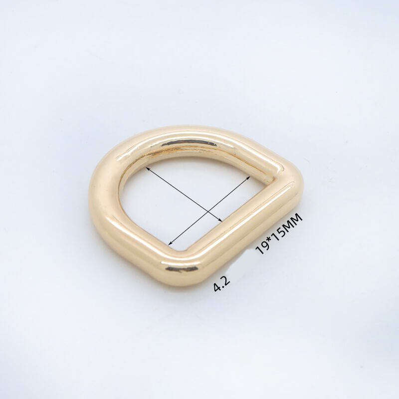 Rounded D-Ring - Babylon Leather - Babylon LeatherBabylon LeatherJY20-Gold-4.2mm-19*15mm