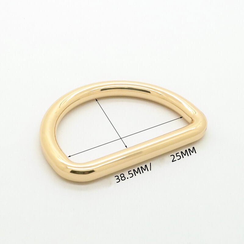 Rounded D-Ring - Babylon Leather - Babylon LeatherBabylon LeatherJY20-Gold-4.8mm-38.8*24.5mm