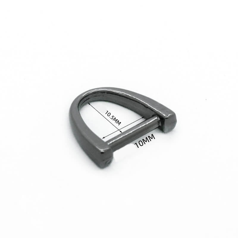 Rounded D-Ring - Babylon Leather - Babylon LeatherBabylon LeatherJY20-Gunmetal-10*10.5mm