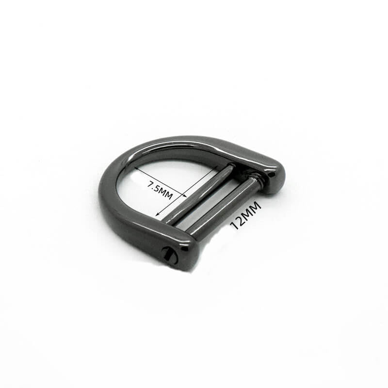 Rounded D-Ring - Babylon Leather - Babylon LeatherBabylon LeatherJY20-Gunmetal-12*7.5mm