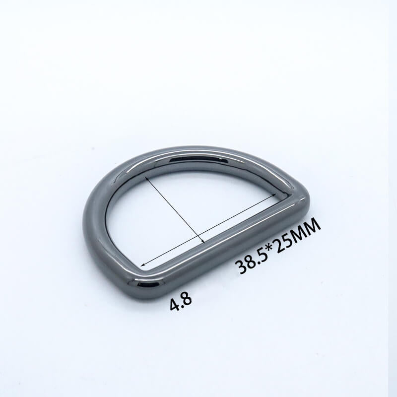 Rounded D-Ring - Babylon Leather - Babylon LeatherBabylon LeatherJY20-Gunmetal-5.5mm-38*24.5mm